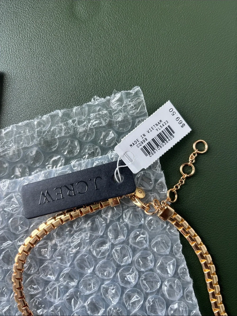J. Crew Metallic Snake Chain Necklace